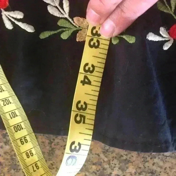 VTG Speed Control New York Black Embroidered Dress Women M - Picture 12 of 12